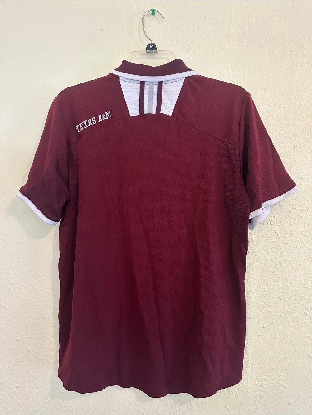 adidas Maroon Polo with White Trim EUC